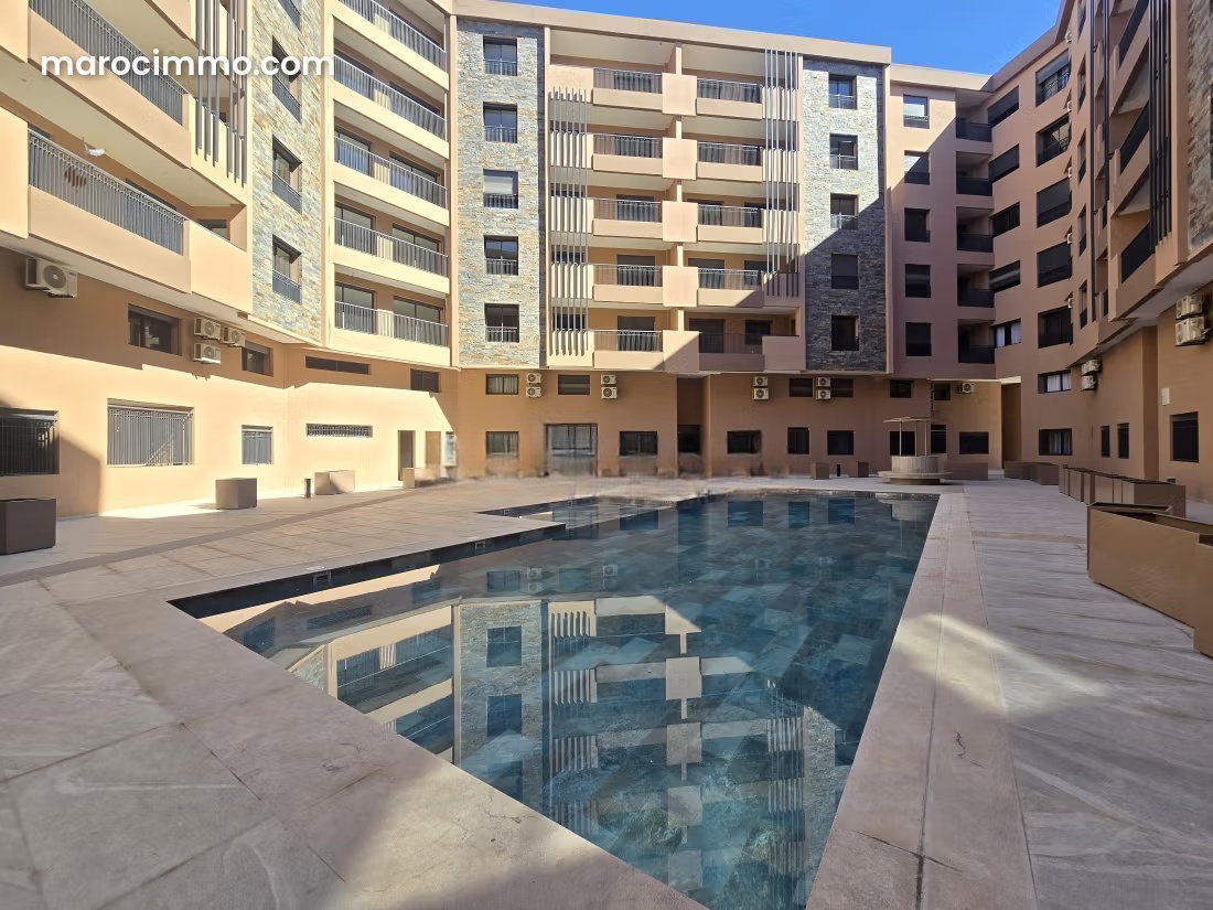 New 2-Bedroom Apartment with Swimming Pool, Gueliz, Marrakech — Marrakesh