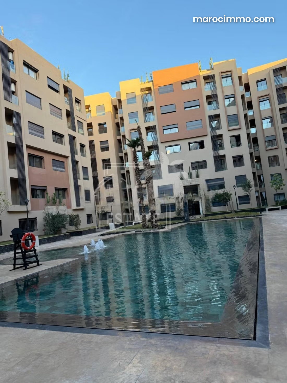 108 sqm Top-Floor Apartment with Pool, Gueliz, Marrakech — Marrakesh