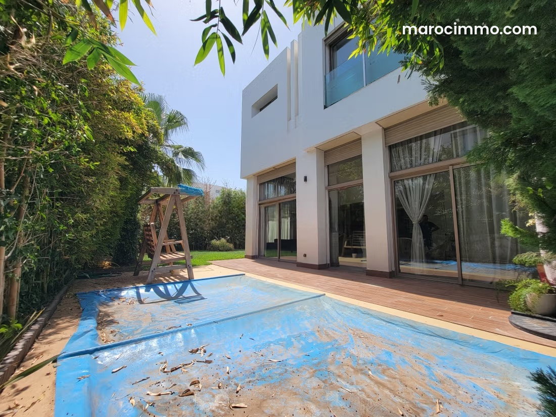 Furnished 350 m² Villa with Pool and Garden, Dar Bouazza — Dar Bouazza