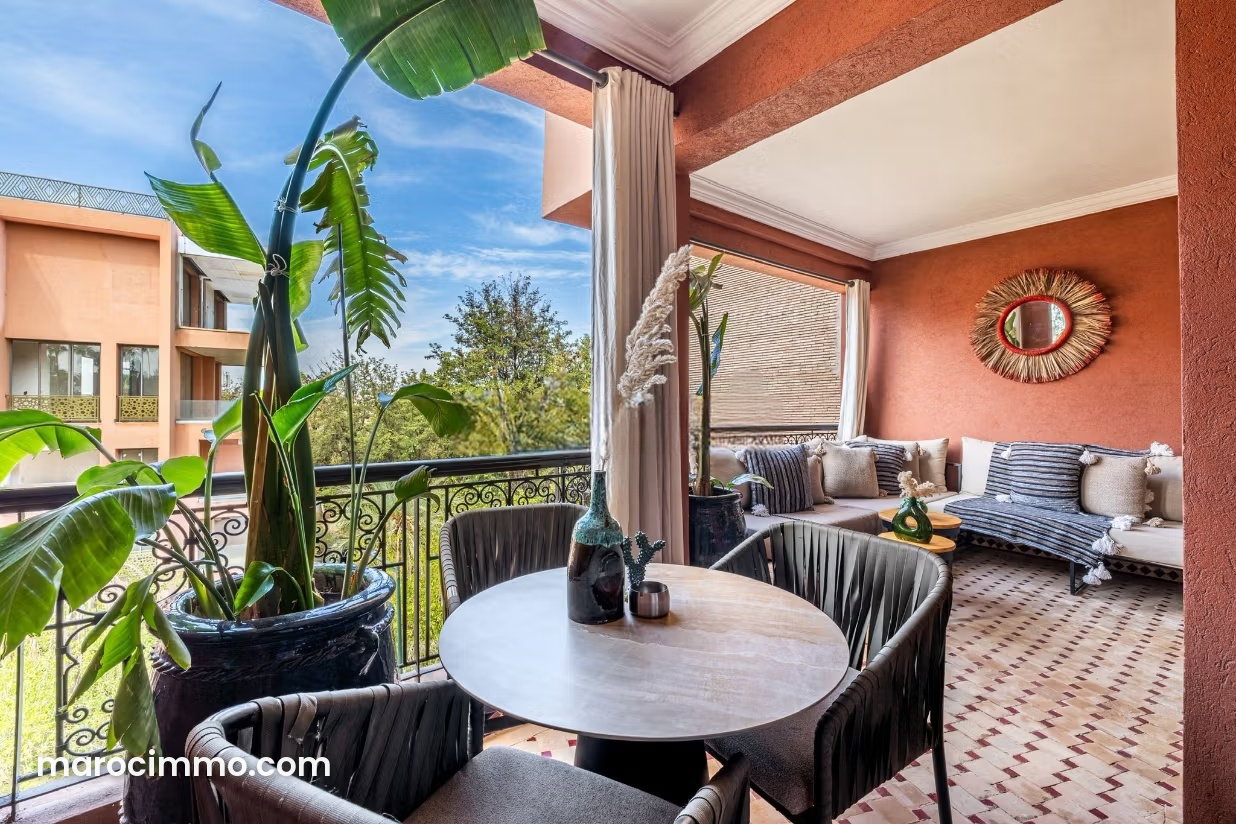 Appartement 120 m², 2 chambres, Hivernage, Marrakech — Marrakech