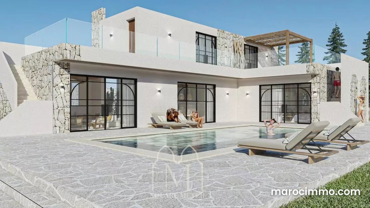 New 240 sqm villa with swimming pool and 3,900 sqm of grounds in Essaouira — Essaouira