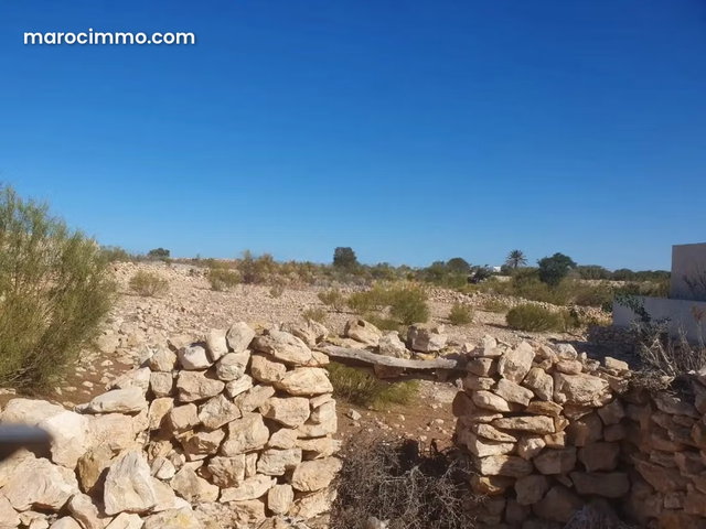 Terrain constructible 1390 m² – Ghazoua, Essaouira — 2
