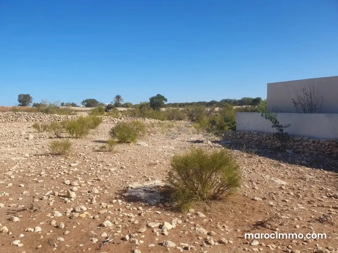Terrain 1 390 m² à Ghazoua, Essaouira, zone D4 constructible — Essaouira