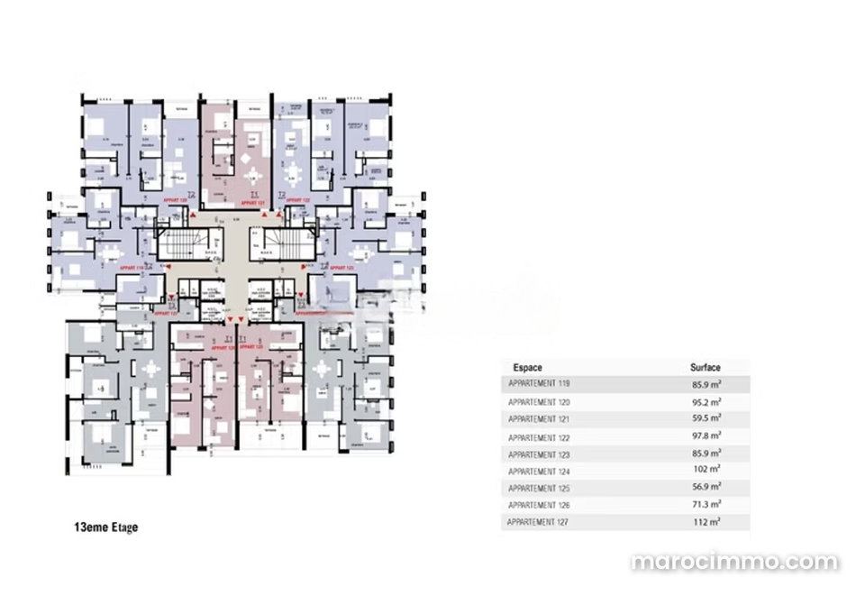 A vendre appartement vue mer