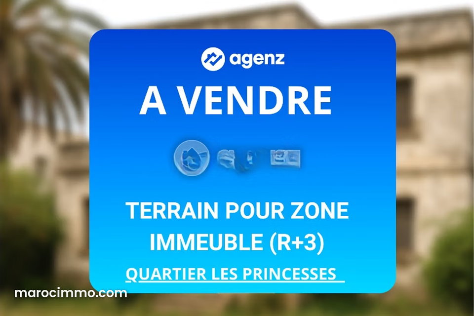 Terrain à vendre 674 m² Les princesses Casablanca