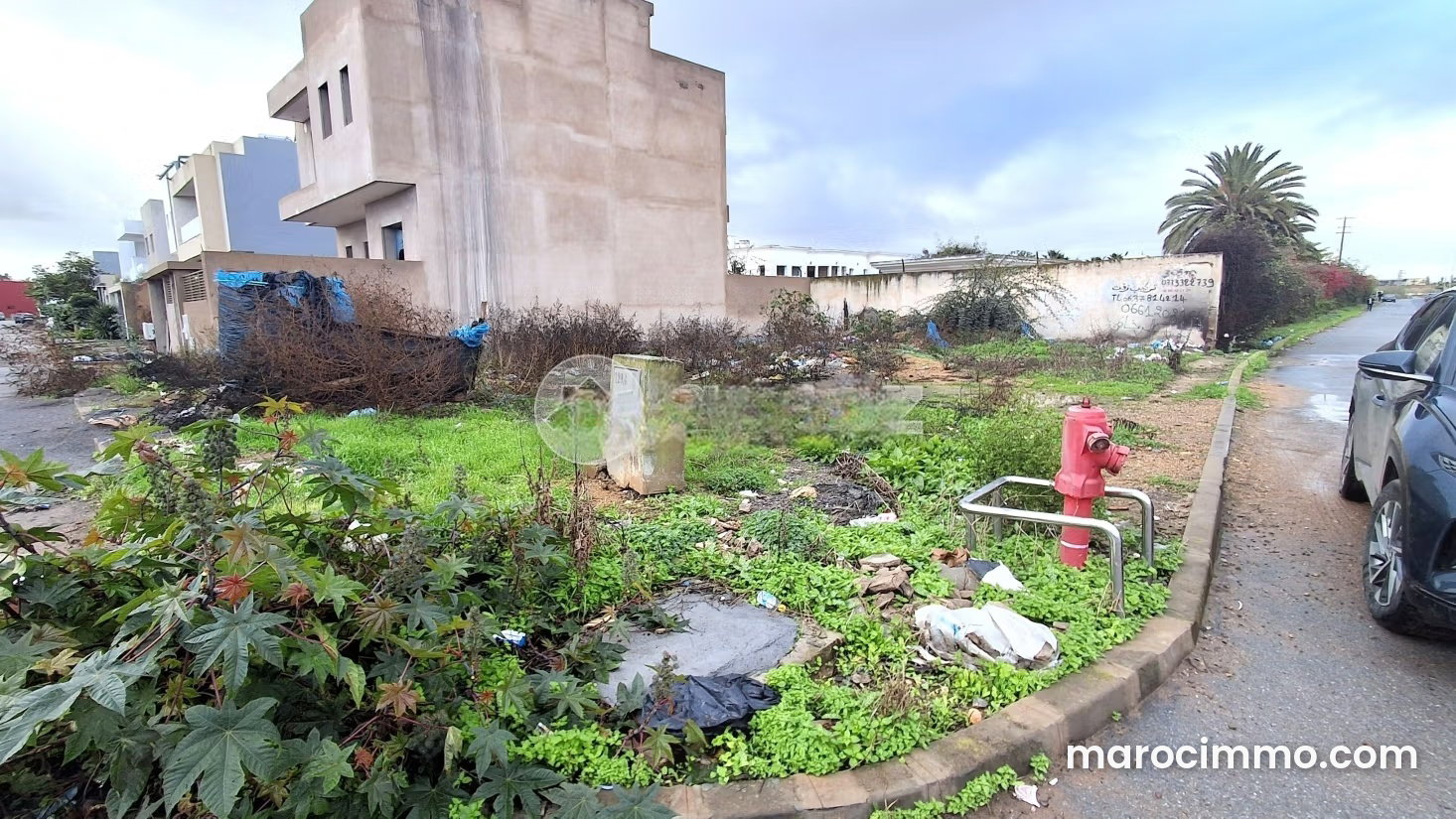 Terrain 321 m² à Bouskoura centre, cadre résidentiel calme — Bouskoura