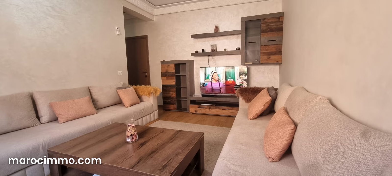 Two-Bedroom Apartment with Terrace and Mountain Views in Mabrouka — Marrakesh