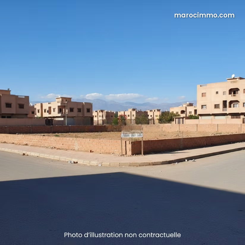 Terrain semi, commercial 120 m² avec deux façades à M'Hamid Marrakech — Marrakech