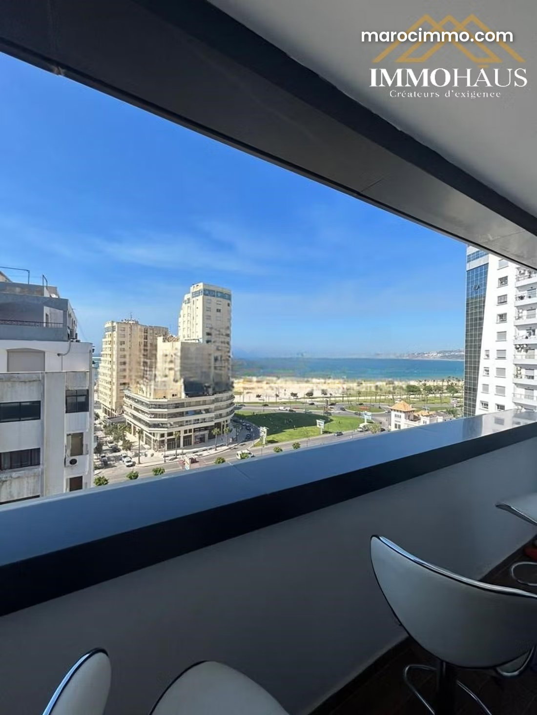 122 m² Furnished Apartment with Sea View, De La Plage, Tangier — Tangier