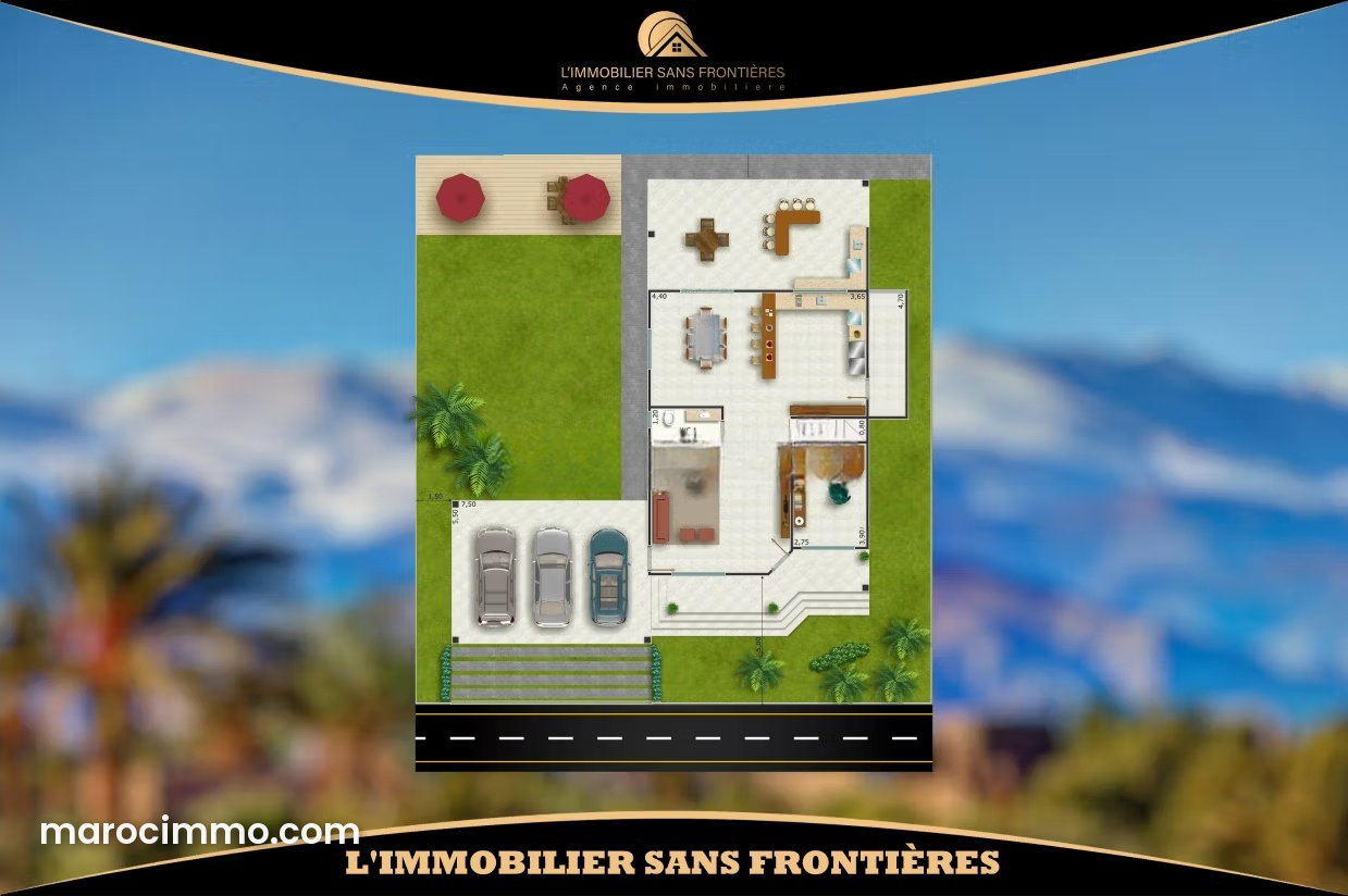 370 m² Plot on Ourika Road, Marrakech, Excellent Visibility — Marrakesh