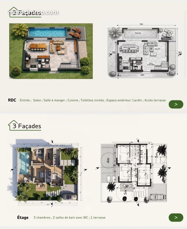 Villa 3 chambres, Piscine, Rooftop, Vue sur Argan Golf — مراكش