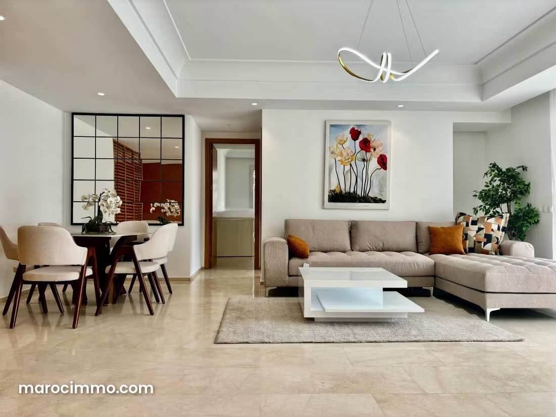 Furnished 120 sqm Apartment, 2 Bedrooms, Casablanca Finance City — Casablanca