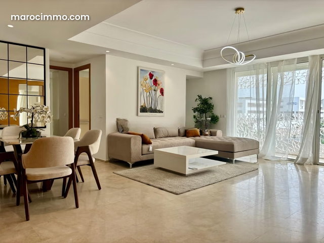 Bel appartement en location à Casablanca Finance City. 2 chambres agréables. Meublé — 3