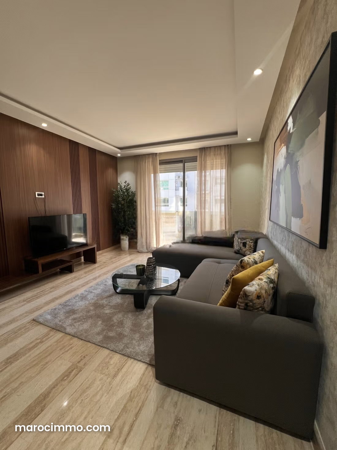 Furnished 2-Bedroom Apartment with Terrace, Anfa, Casablanca — Casablanca