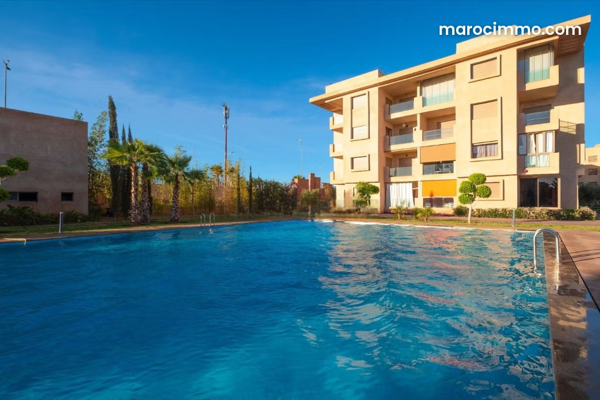 Two-Bedroom Apartment with Terrace and Pool in Agdal, Marrakech — Marrakesh