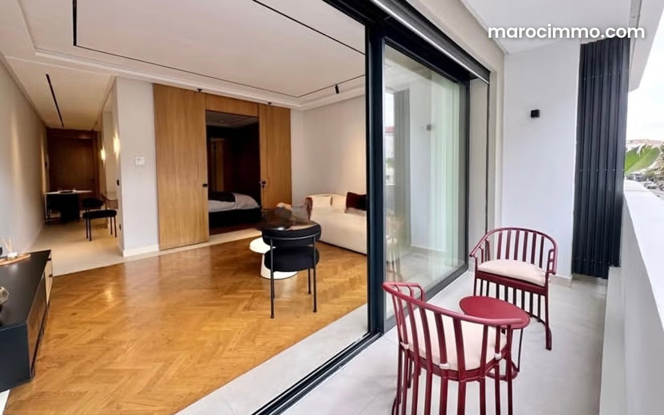Furnished 55 sqm studio, secure residence, CIL Casablanca — Casablanca