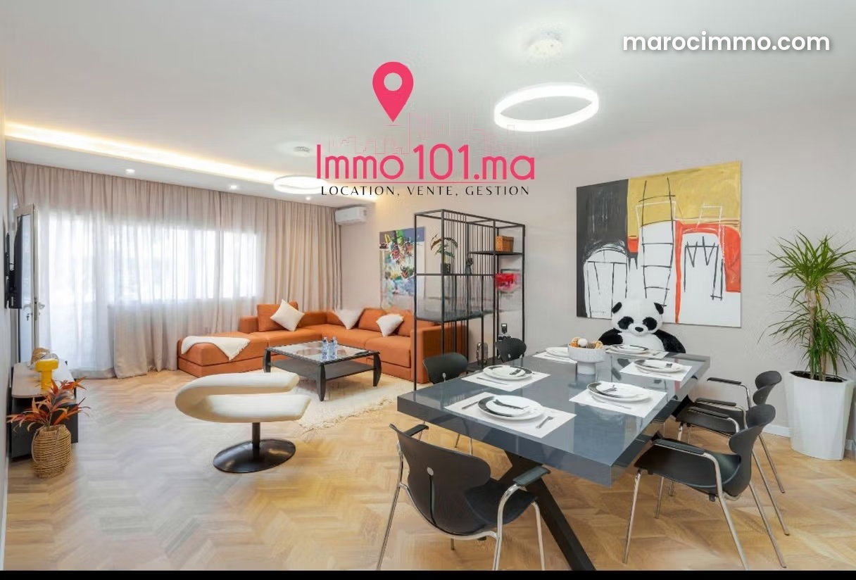 Furnished 170 sqm Apartment for Rent in Haut Agdal, Rabat — Rabat