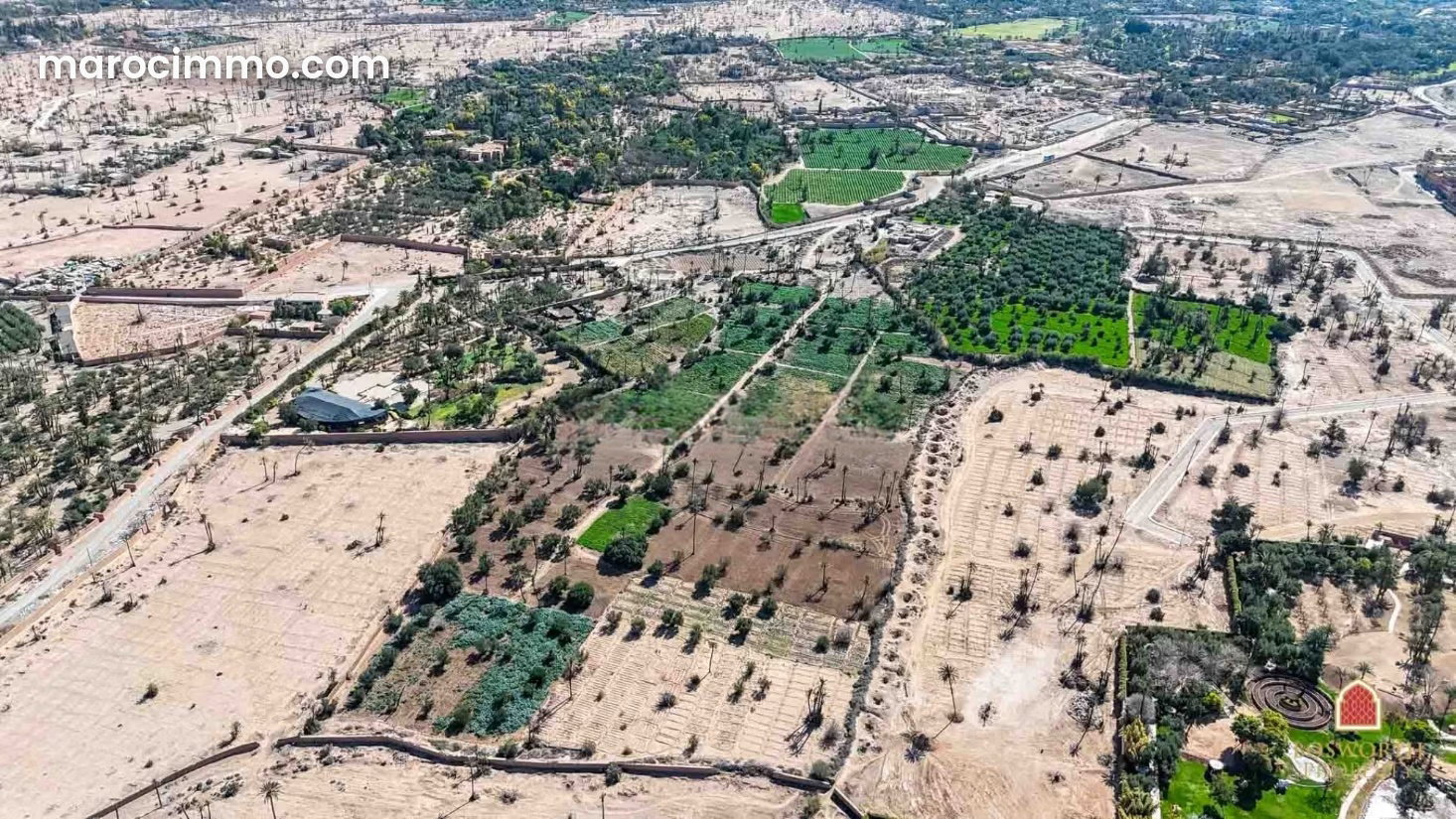 Terrain 37 500 m² Palmeraie, Marrakech, titre foncier — Marrakech