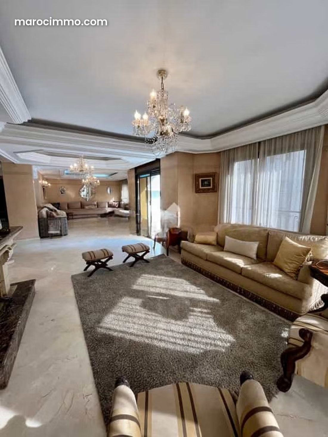 Furnished 210 m² Apartment for Rent in Casablanca’s Quartier des Hôpitaux — Casablanca