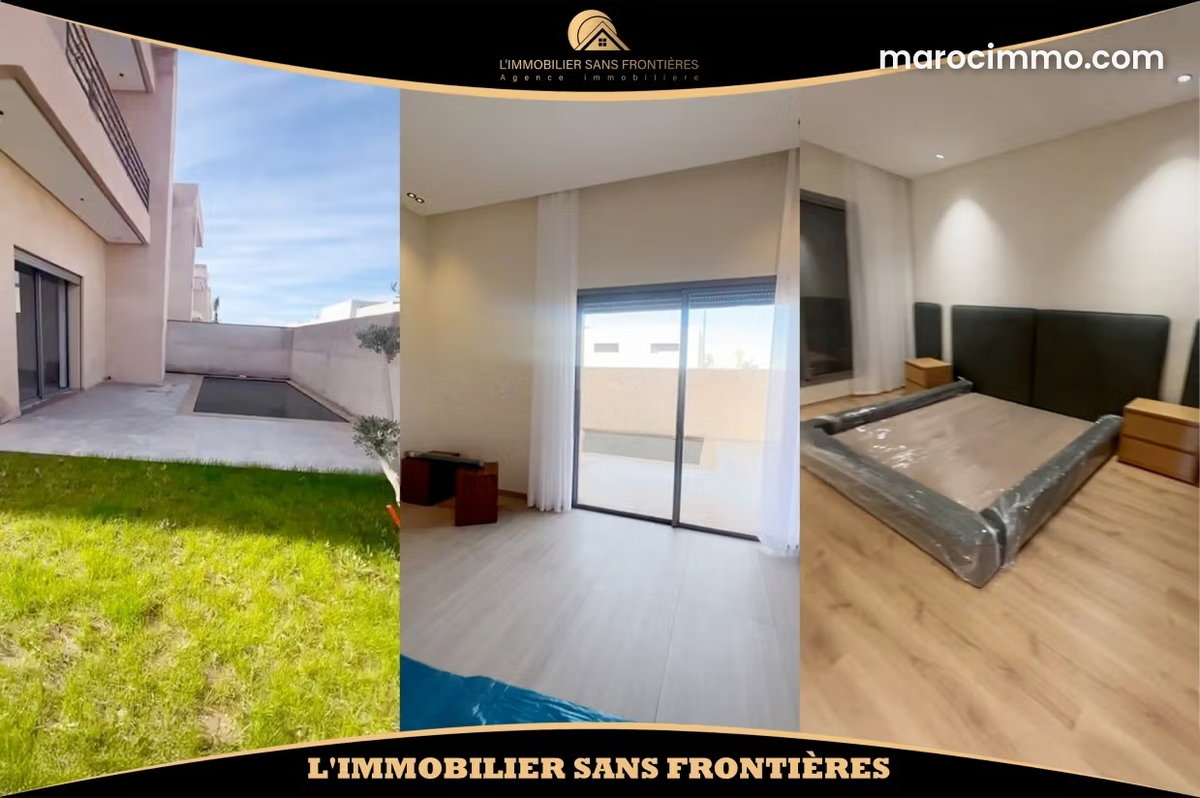 Villa vide R1 à vendre avec piscine privée – Route de Fès 239 m²