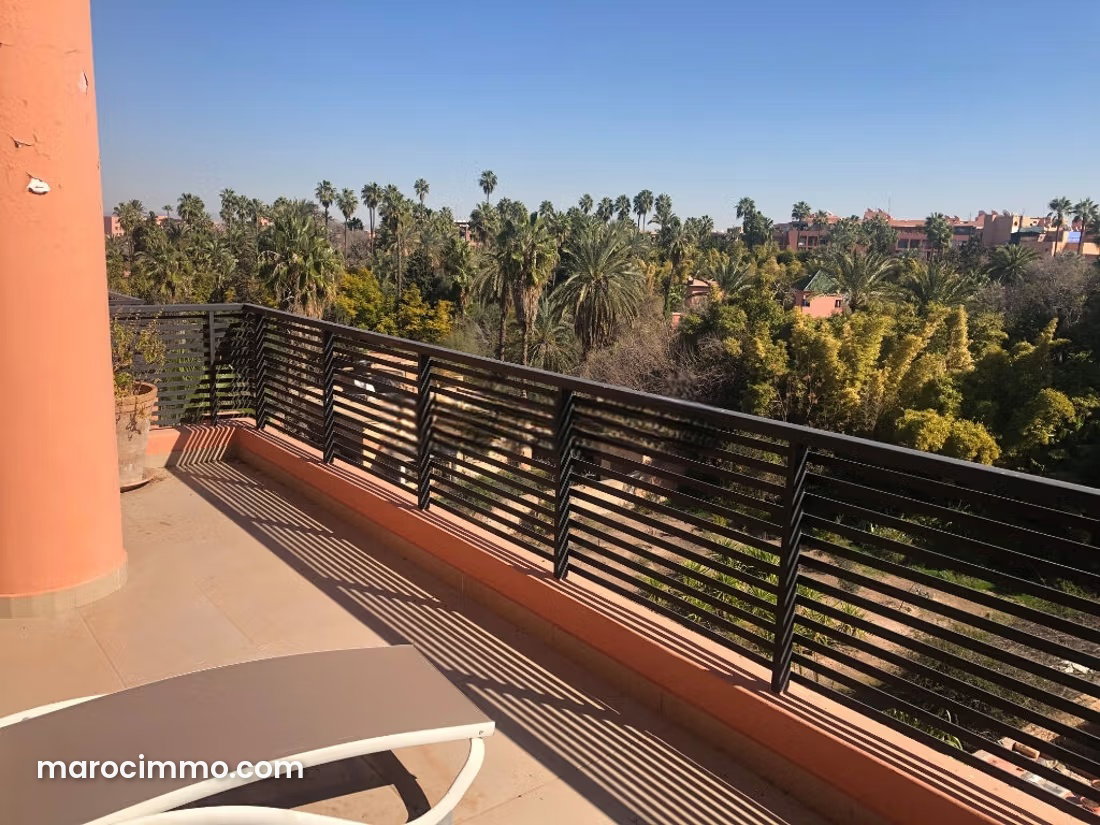 Appartement 125 m², terrasses et vue montagne, Majorelle Marrakech — Marrakech