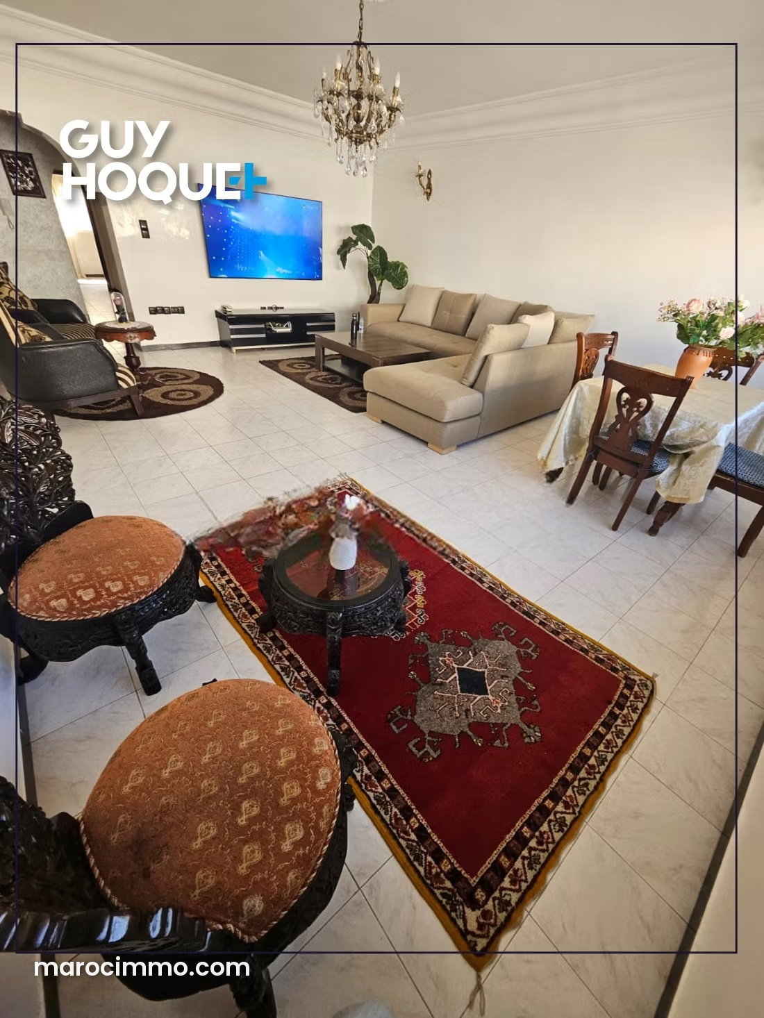 Appartement 123 m², 3 chambres, C.I.L, Casablanca à vendre — Casablanca