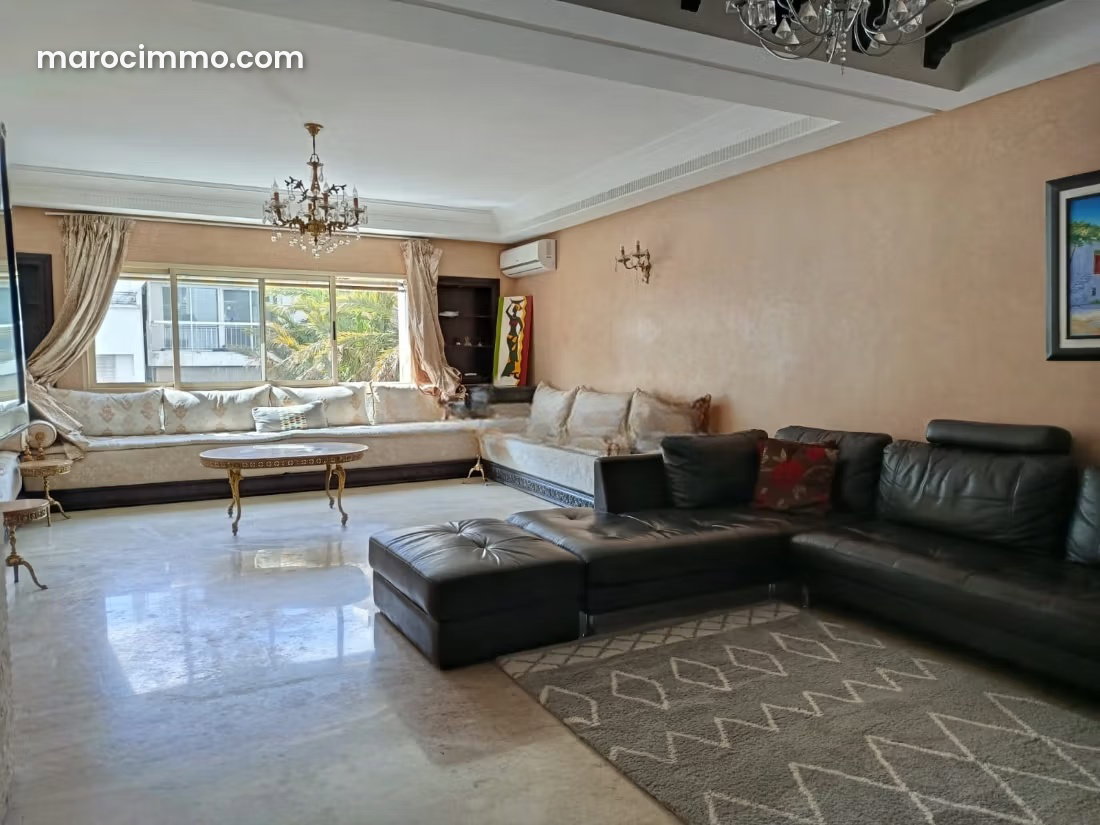 Furnished 157 sqm apartment for rent in Gauthier, Casablanca — Casablanca