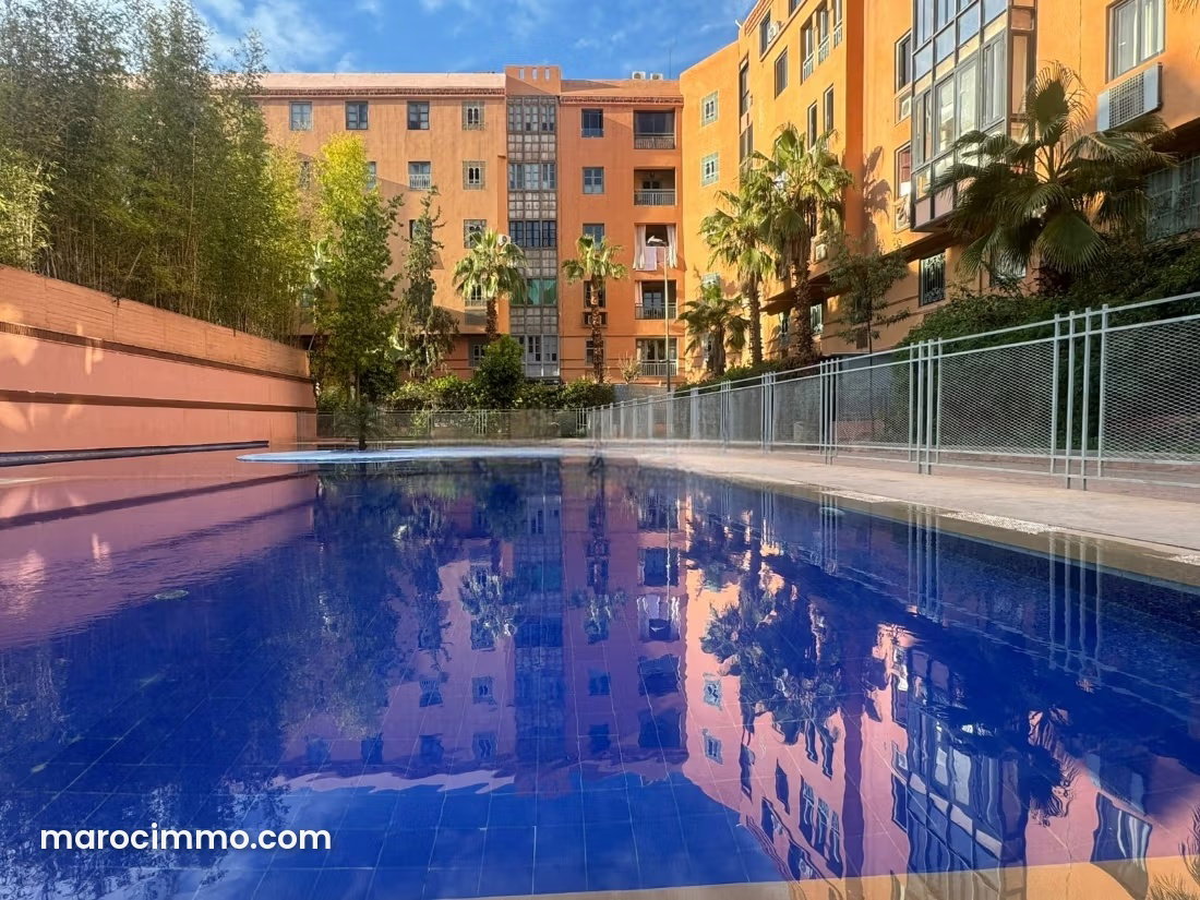 Appartement 3 chambres avec piscine, Hivernage, Marrakech — Marrakech
