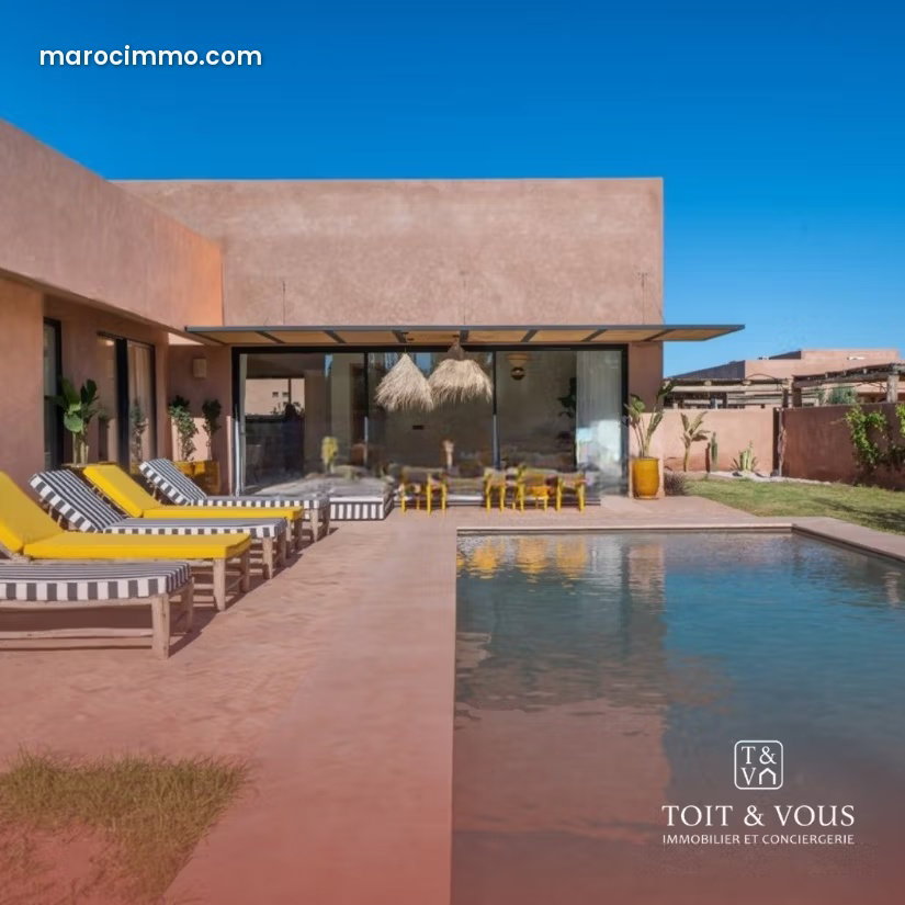 Contemporary 186 m² Villa with Garden and Pool, Route d’Amezmiz — Marrakesh
