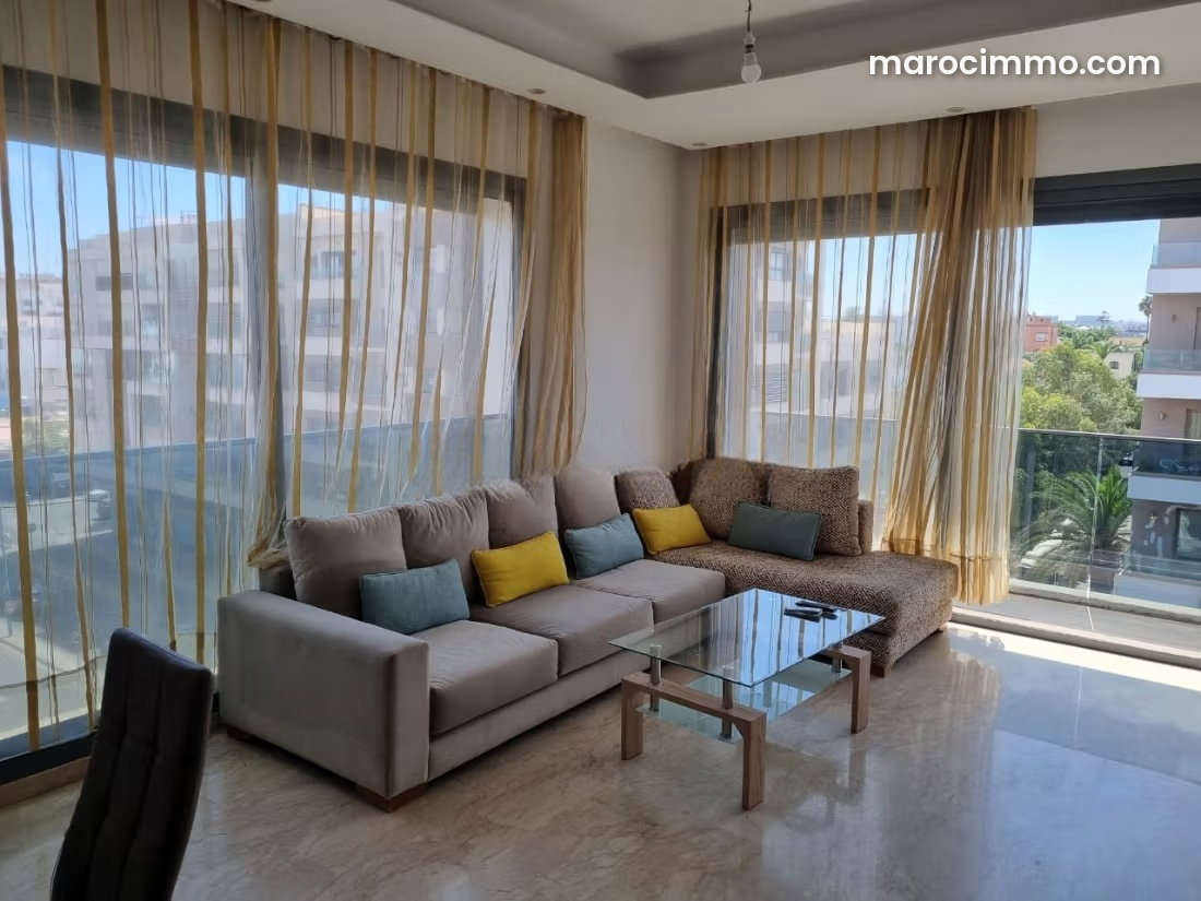 Furnished 95 m² Apartment, 2 Bedrooms, Oasis, Casablanca — Casablanca