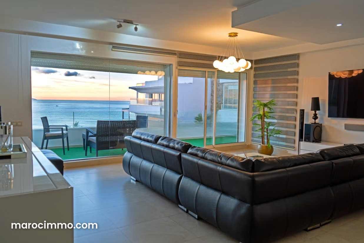 Furnished 80 m² Apartment with Sea and Mountain Views, Manar, Tangier — Tangier