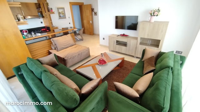 Louez cet appartement à Casablanca Finance City. 2 chambres. Fenêtres avec double vitrage et porte blindée — 3