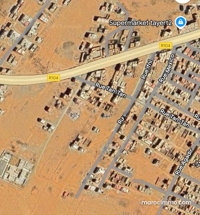 Land 374m2 for villa in Ifraden Taghazout — 2