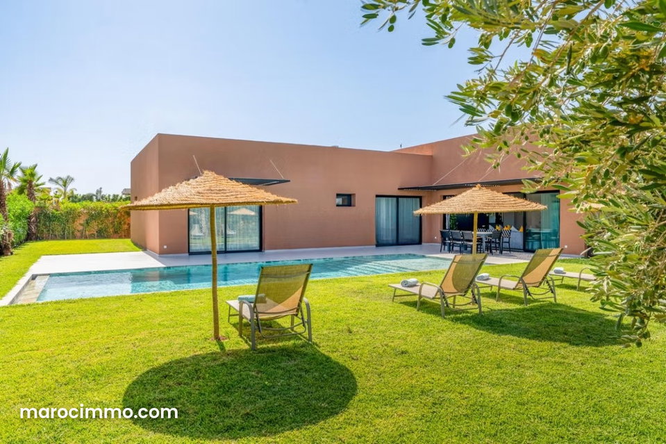 Villa moderne et piscine sans vis à vis, Marrakech