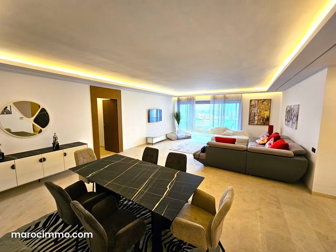 Furnished 200 sqm Apartment with Sea Views, Haut Agdal, Rabat — Rabat