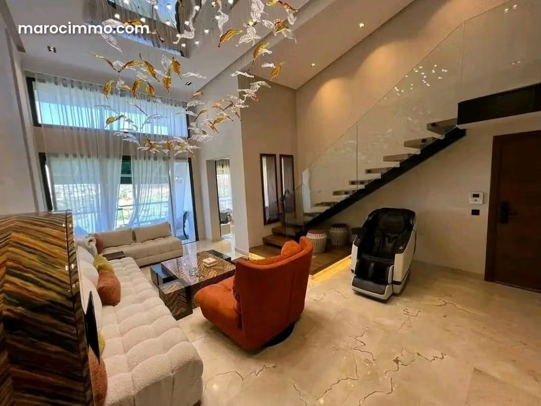 226 sqm Duplex with Golf Views, Ville Verte Bouskoura, Furnished, 3 Suites — Bouskoura