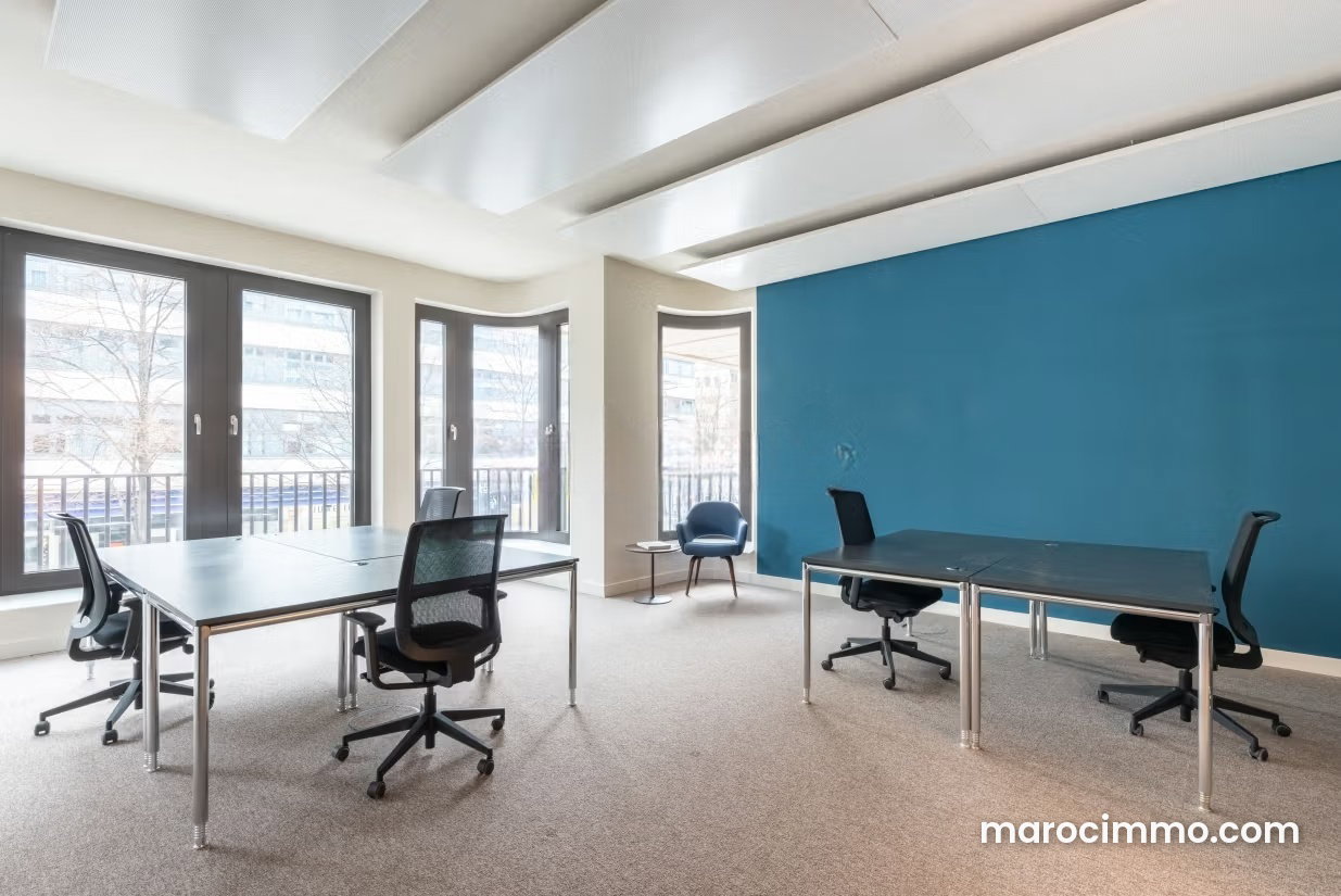 100 sqm Office in Casablanca City Centre, Fully Equipped and Secure — Casablanca