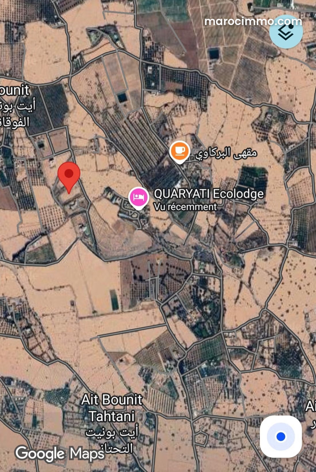 Terrain constructible 10 000 m², Route d'Ourika, Marrakech — Marrakech