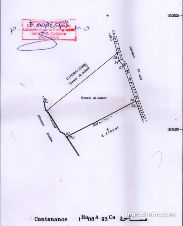 À vendre – Terrain titré d’1 hectare – Route de l’Ourika, Sidi Abdelaghiat — 2