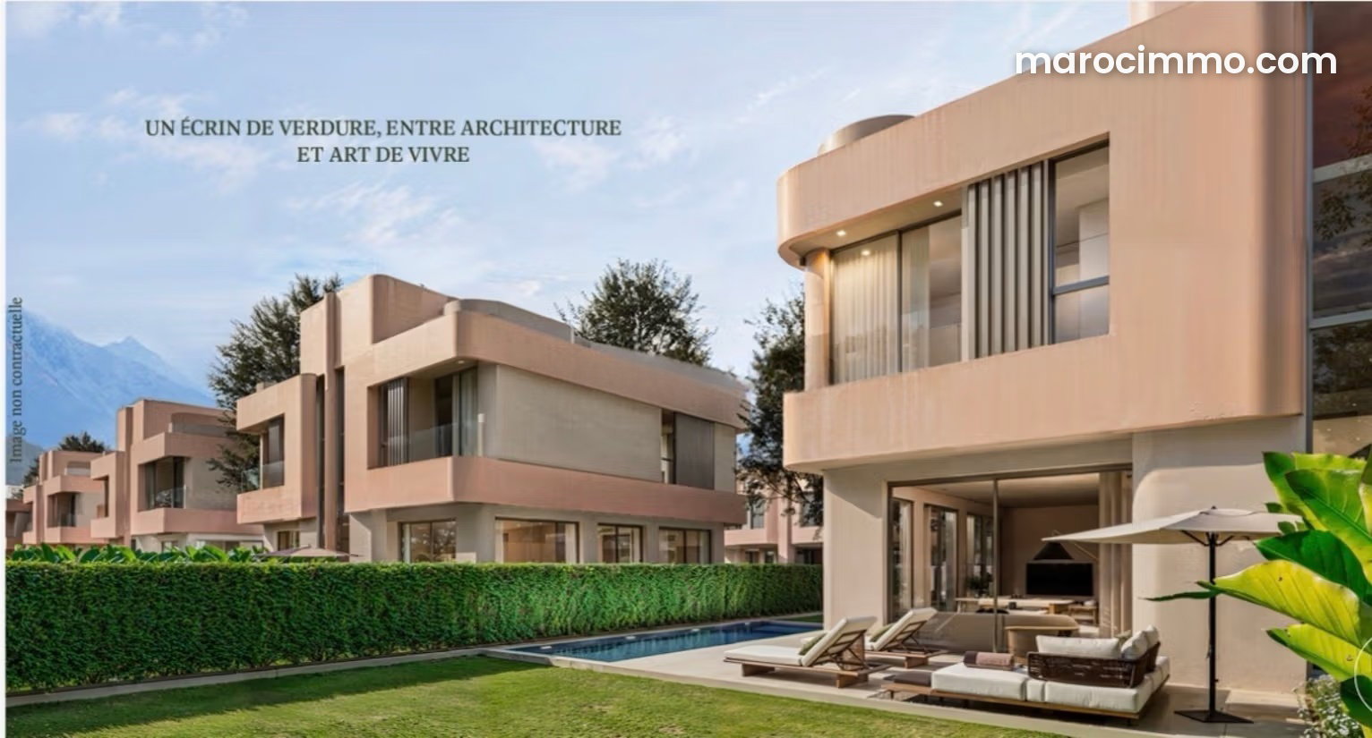 Villa 210 m², piscine et vue Atlas, Route de Tahanaoute, Marrakech — Marrakech