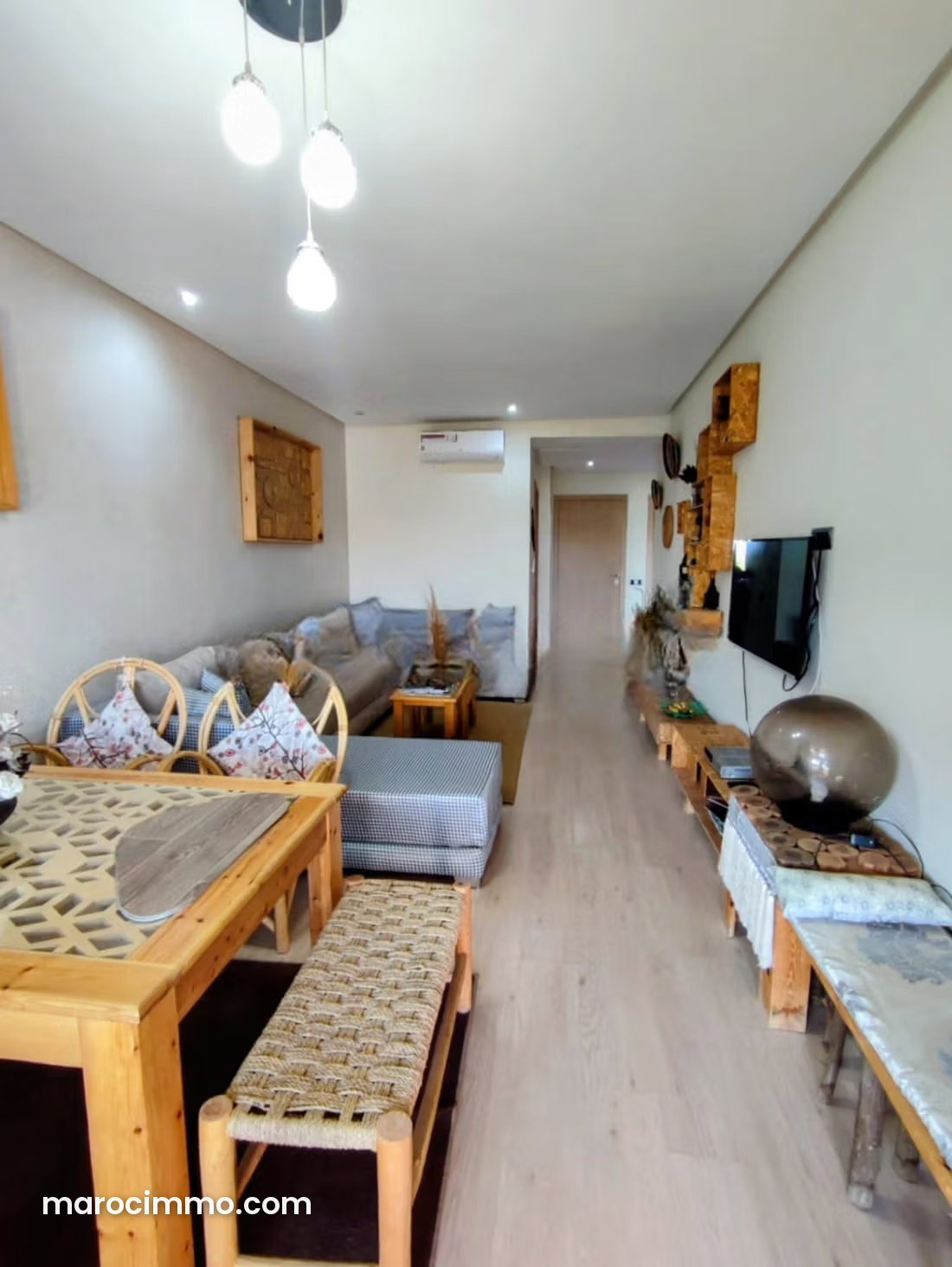 Furnished 90 m² apartment with terrace and swimming pool, Agdal, Marrakech — Marrakesh