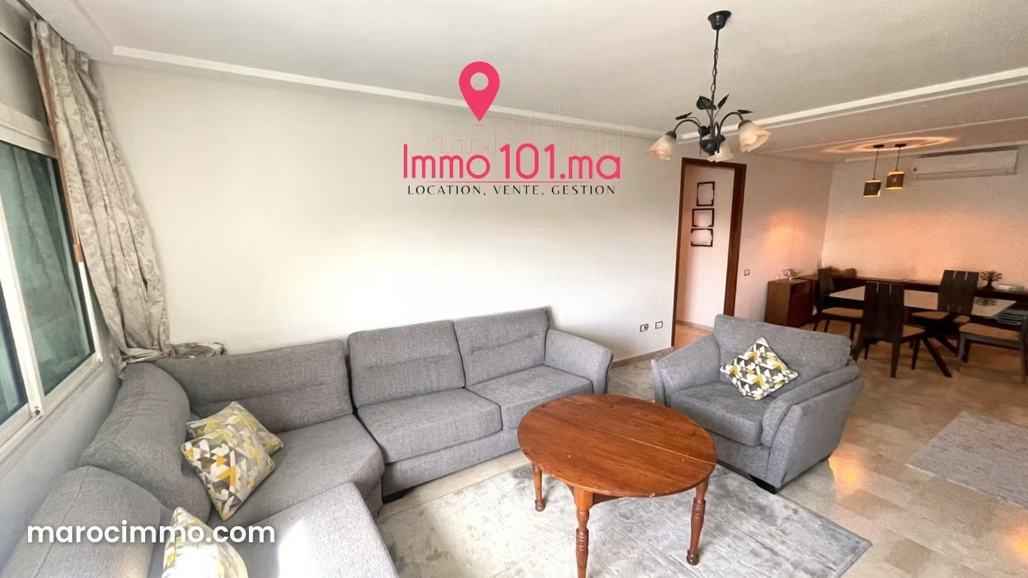 Appartement meublé 126 m² à louer au quartier Riyad Rabat — Rabat