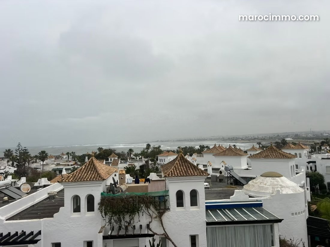 Furnished 120 m² Apartment, 2 Bedrooms, Pool and Sea View, Nouaceur — Nouaceur