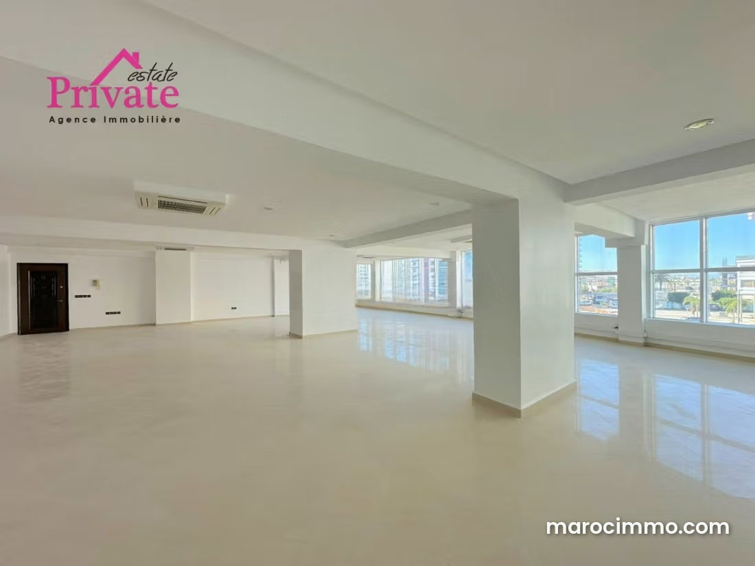 120 sqm Sea-View Office for Rent in De La Plage, Tangier — Tangier