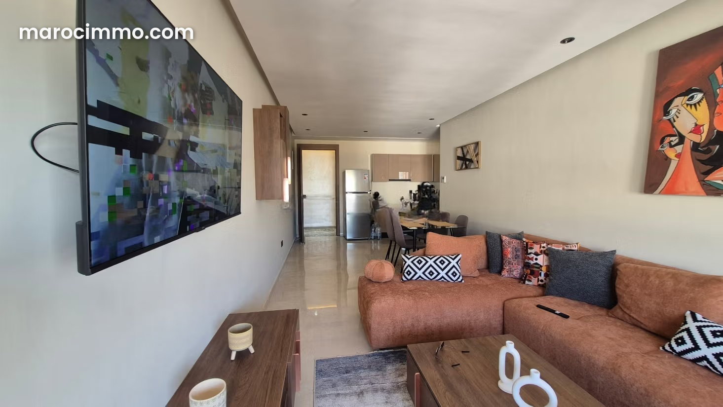 Brand-New Furnished Studio, 4th Floor with Terrace, Palmier, Casablanca — Casablanca