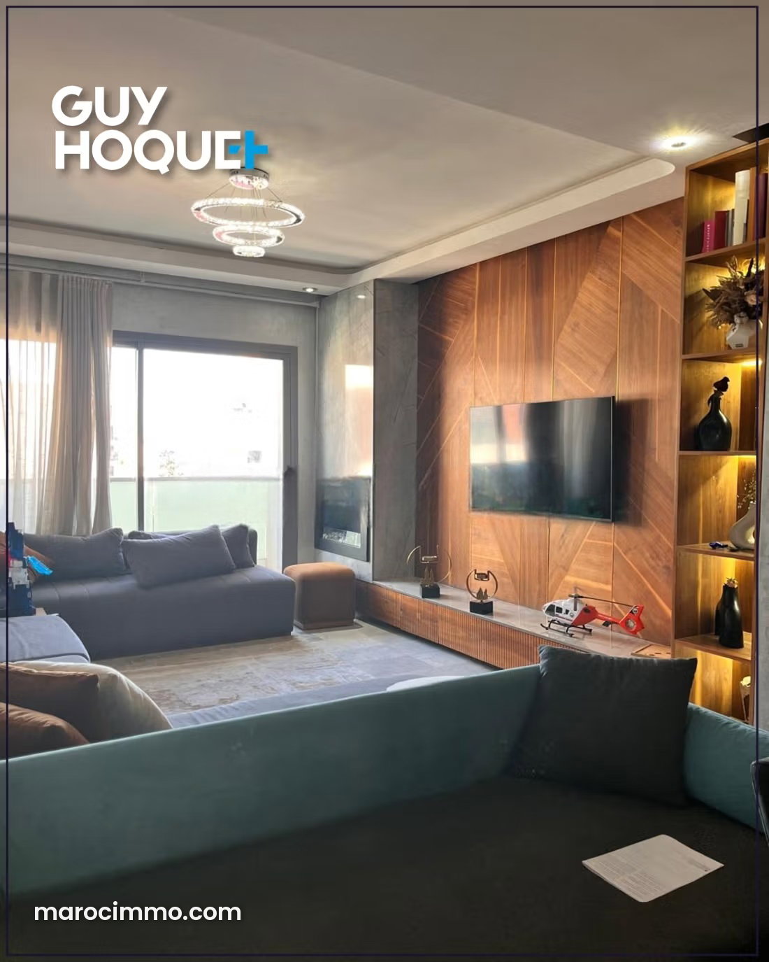 116 m² Furnished Apartment, 3 Bedrooms, Hermitage, Casablanca — Casablanca
