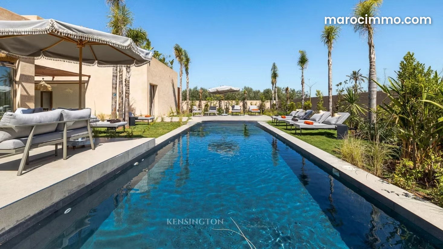 Furnished 5-Suite Villa with Swimming Pool for Rent, Amelkis Marrakech — Marrakesh