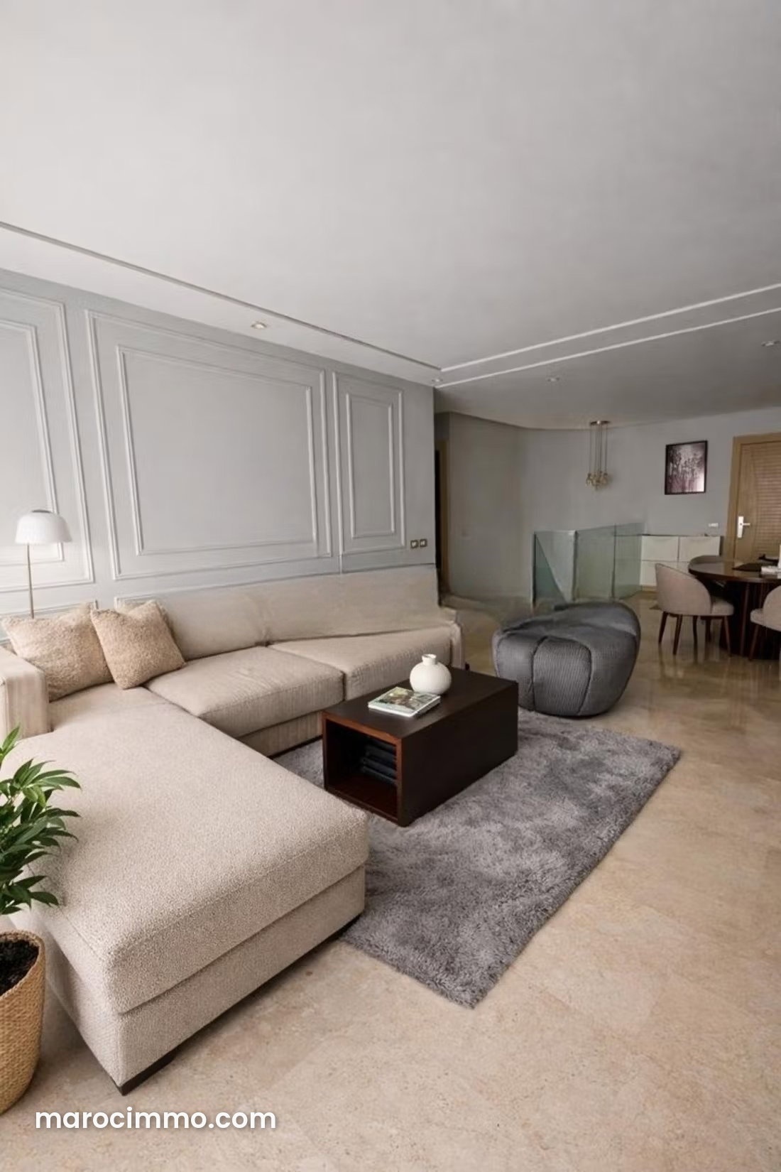 Furnished 3-Bedroom Apartment for Rent in Ferme Bretone, Casablanca — Casablanca