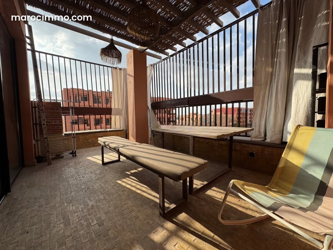 118 m² Apartment, 2 Bedrooms with Terrace, Guéliz, Marrakech — Marrakesh