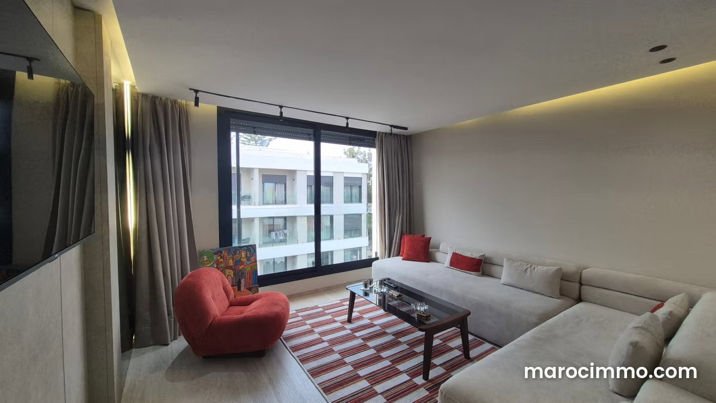 New Furnished Studio with Rooftop Sports Facilities and Terrace, Riviera Casablanca — Casablanca
